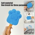 thumbnail image 6 of onlyliua Pet Deshedding Massage Brush Dual-Sided Grooming Tool With Silicone Massage Nubs And Stainless Pins Self-Cleaning One-Click Release For Long Or Short Hair Dogs And Cats Fur Remover Grooming, 6 of 7