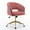 Rose Red, variant on KCC Indoor Modern Velvet Upholstered Swivel Accent Desk Chair, Rose Red