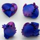 thumbnail image 3 of Juguete antiestrés con forma de corazón y engranajes, impreso en 3D, 3 of 4