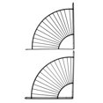 thumbnail image 1 of Weiweiguan 2pcs Shelf Support Bracket Wall Mounted Triangle Rack Shower Shelf With Screws, 1 of 7