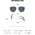 thumbnail image 3 of Retro Metal Driving Sunglasses Outdoor Vacation Sunshade Driving (Color : H, Size : Medium), 3 of 4