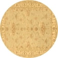 thumbnail image 1 of Ahgly Company Indoor Round Persian Brown Traditional Area Rugs, 4' Round, 1 of 4
