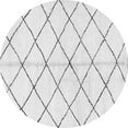 thumbnail image 1 of Ahgly Company Indoor Round Solid Gray Modern Area Rugs, 6' Round, 1 of 4
