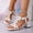 White, variant on Women's Vintage Fashion Shoes, Spring And Summer Elegant Wrapped Heel Thick Heel Open Toe Retro Style Shoes Black