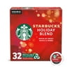 Starbucks Holiday Blend, Medium Roast K-Cup Coffee Pods, 100% Arabica, 1 Box (32 Pods)