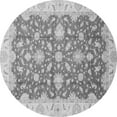 thumbnail image 1 of Ahgly Company Indoor Round Oriental Gray Traditional Area Rugs, 7' Round, 1 of 4