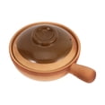 thumbnail image 3 of Pot en Argile Traditionnel Pot de Cuisson en Argile Chinoise avec Couvercle Poignée Unique Riz Bouillie Ragoûts Pot pour Cuisson sur la Cuisinière Casserole Traditionnelle, 3 of 8