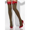 thumbnail image 2 of Opaque Hold Ups Adult Red Green Fever One Size Female Fancy Dress Party Book Week Halloween, 2 of 2