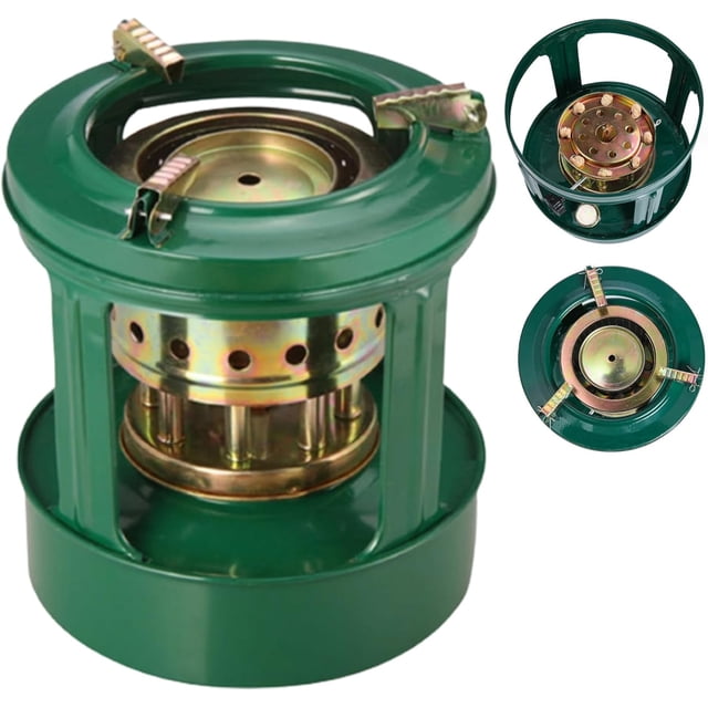 Mini kerosene heater, kerosene stove 1 L capacity portable practical 8 wicks camping stove outdoor picnic iron small kerosene heater for cooking