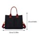 thumbnail image 2 of Bolso bandolera elegante para mujer, bolso bandolera informal de lona con múltiples bolsillos para uso diario, 2 of 7