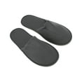 thumbnail image 2 of Unique Bargains 1 Pair Disposable Slippers Foldable Closed Toe Anti-slip Hotel Slippers Deep Gray, 2 of 5