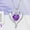 Purple, variant on NICKSUN Heart Necklace for Women,Birthstone Pendant, Sterling Silver Necklace Pendant with Titanium Steel Chain 18",Women's Jewelry Gift for Birthday