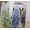 White powder 7.5FT, variant on Ombre Flocked Slim Artificial Pine Christmas Tree, Gradient Color Narrow Hinged Evergreen Tree in Mint Green, Sky Blue & Cool Gray for Small Space Indoor Pastel Holiday Decor,7.5FT