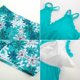 thumbnail image 3 of Trajes de baño Tankini Hanna Nikole Tummy Control, color azul, talla grande, 3 of 4
