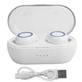 thumbnail image 1 of Auriculares inalámbricos Bluetooth Y50, auriculares estéreo Bluetooth 5.0, color blanco y azul, 1 of 14