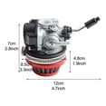 thumbnail image 3 of Huanke-Carburetor 2-Stroke 49cc 66cc 70cc 80cc Mini Motorcycle Modification Air Filter Dirt Pocket Bike ATV Quad Go Kart Minimoto, 3 of 11