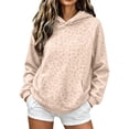 thumbnail image 3 of XINPING Women Leopard Hoodies Oversized Cheetah Print Sweatshirt Hooded Long Sleeve Stretchy Soft 2000s Pullover Tops Y2k Graphic Hoodies, 3 of 5