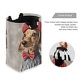 thumbnail image 3 of Yayeee Freestanding Laundry Hamper with Handle Collapsible Large Storage Basket for Clothes, Gray Dog Artist, 3 of 7