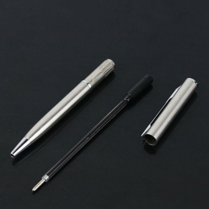 Mini Pocket-size Ballpoint Pen Metal Rotating Small Portable Oil Blue Cute Pen