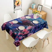 sasyxdc Golf Theme Tablecloth Green Grass Table Cloth for Square Tables Waterproof Durable Sports Gaming Table Cover for Kitchen Dining Room(55 X 87 Inch)