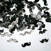 Mustache Confetti | White