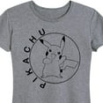 thumbnail image 3 of Pokémon - Pikachu Circle - Women's Short Sleeve Graphic T-Shirt, 3 of 5
