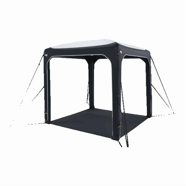 Dometic Outdoor Division Auvent Portatif 9120001968 HUB 2 REDUX; Cadre Gonflable/technologie de Cadre d'Air; Pare-Vue REDUX en Polyester Tissé avec Fil de Bouteille en Plastique Recyclé; Charbon
