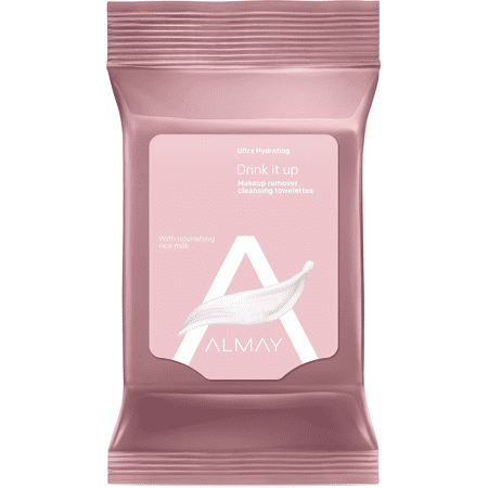 Almay Ultra Hydrating Makeup Remover Cleansing Towelettes, 25 Wipes