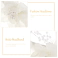 thumbnail image 2 of 1pc mujeres novia flores diadema de boda cabello accesorio accesorio accesorio Prop (blanco), 2 of 5