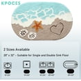 thumbnail image 2 of Beach Bathroom Rugs Coastal Seashell Bath Mat Funny Extra Soft Tufted Quick Dry Bath Mats for Bathroom Ocean Wave Starfish Decor Carpet Shower Non Slip Bath Rug, 2 of 7