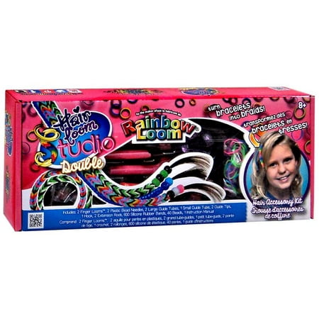 Rainbow Loom Hair Loom Studio Double Rubber Band Crafting Kit