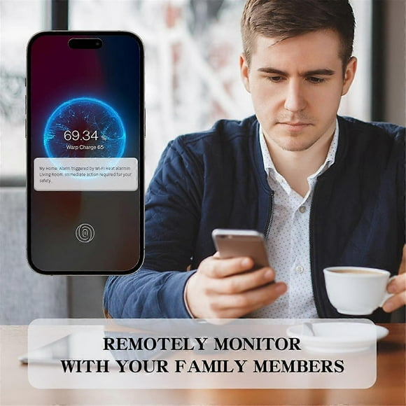 Wi-Fi Smart Heat Detector with Tuya App Control, WiFi Heat Alarm with Sealed 10-Year Li-Battery, BS--
