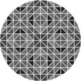thumbnail image 1 of Ahgly Company Indoor Round Patterned Gray Cloud Gray Area Rugs, 5' Round, 1 of 6