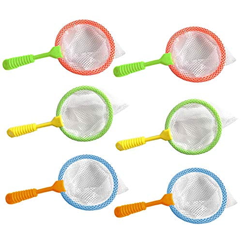 Durable Kids Bug Catcher Nets, 6PCS Insect Collecting Net Bath Toy Adventure Tool Early Learning