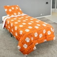 thumbnail image 2 of Clemson Tigers 3 Pc Reversible Cotton Comforter Set, 1 Comforter, 2 Shams, King, 2 of 8