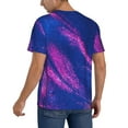 thumbnail image 2 of Hirioo Neon Gradient Blue for Men's Baseball T-shirt Shirts Short Sleeve Casual Summer Button Stretch T Shirts,Size S-4XL-4X-Large, 2 of 7