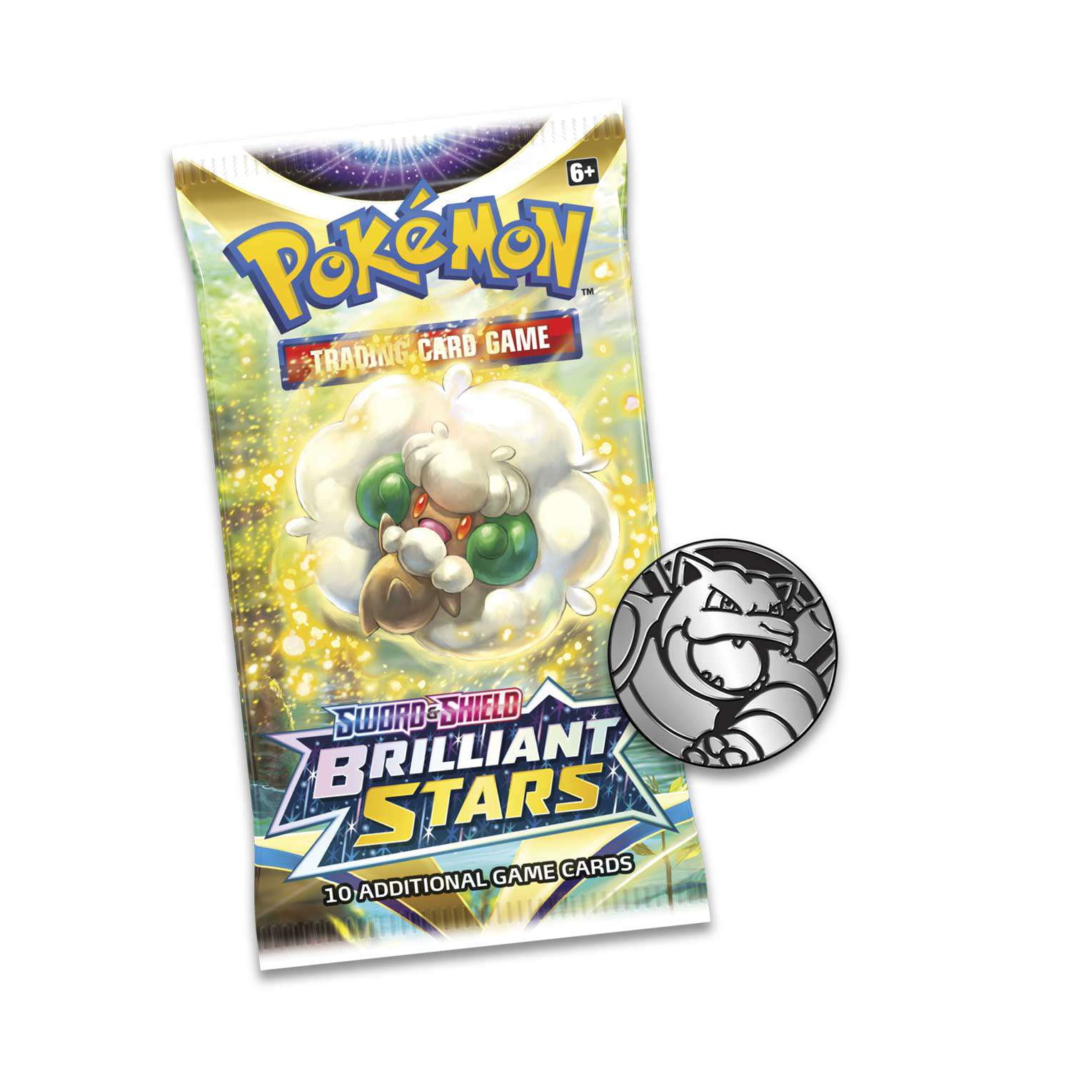 Pokemon Sword & Shield Brilliant Stars Glaceon Special Edition (3 Booster Packs, Promo Card & Coin)