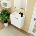 thumbnail image 3 of CoSoTower Bathroom Vanity with Sink 22 Inch for Small Bathroom,Floating Bathroom Vanity with Soft Close Door,Small Bathroom Vanity with Sink, 22X13 (Kd-Packing), 3 of 9