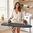 thumbnail image 6 of Ironing Board Cover 15"x47" Extra Thickened Cloth, Scorch and Stain Resistant Padding, Standard Size Iron Board Cover with Fasteners Heavy Duty Elastic Edge, Heatproof Checkered (No Pad Included), 6 of 7