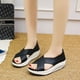 thumbnail image 1 of Verano Color sólido Suave antideslizante Mujer Cuña Columpio Zapato Mujer Zapato Flip Flop Wmkox8yii  shjk2033, 1 of 6