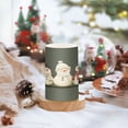 thumbnail image 2 of Yayeee Flameless Candles with Remote Flickering Battery Operated Multi Color Changing, Gray Snowmen, 2 of 7
