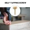thumbnail image 3 of 8 Pcs Screw Caps Decorative Wood Screws with Brass Self-tapping Fasteners Furniture Mirror, 3 of 6