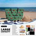thumbnail image 5 of Kdxio Christmas Dachshund for Beach Bag for Women Large Beach Tote Bag Waterproof Sandproof Swim Bag with Zipper Pockets Beach Vacation Travel, 5 of 7