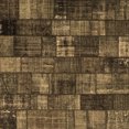 thumbnail image 1 of Ahgly Company Indoor Square Patchwork Brown Transitional Area Rugs, 5' Square, 1 of 4