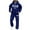 Blue, variant on Men's Zippered Sweatshirt Jacket Suit, Casual Sports Set with Fleece Lining for Winter Outdoor Wear and Comfortable Everyday Use,Black,L