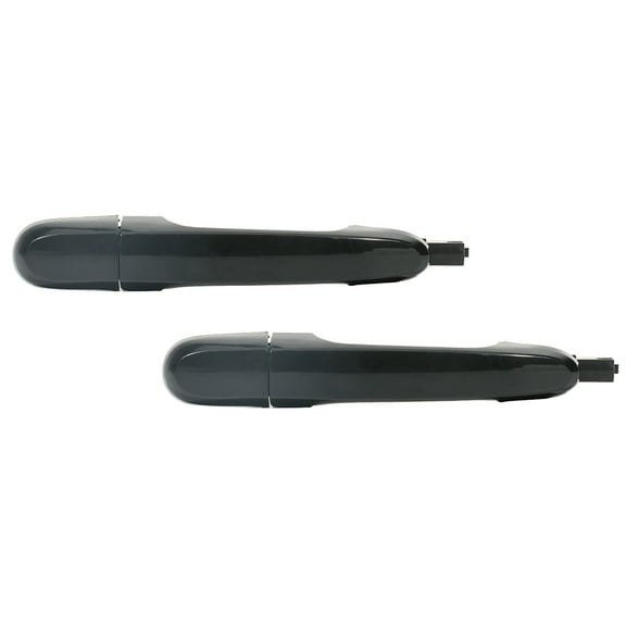 ECCPP Door Handles Exterior Outside Outer Rear Driver Passenger Side for 2005-2010 for Kia for Sportage Smooth Black(2pcs)