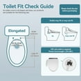thumbnail image 6 of PULUOMIS Luxury Electric Bidet Toilet Seat White with Heated Seat and LED Lighting, 6 of 11