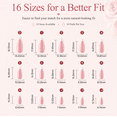 thumbnail image 3 of Morovan French Tip Press On Nails: 160 Pcs Pink Short Almond Fake Nails, Soft Gel False Nail Tips, DIY Nail Art Kit for Women, 16 Sizes, 3 of 9