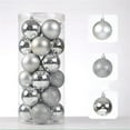 thumbnail image 1 of Hengsof - Juego de 24 bolas navideñas de 8 cm, irrompibles, decorativas para colgar, para bodas, fiestas y árboles de Navidad, 1 of 3