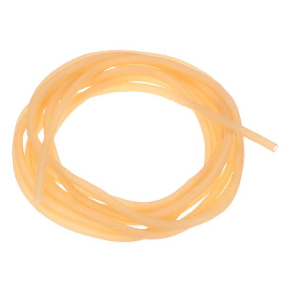 Uxcell 4 Meter Natural Latex Rubber Tubing, 3x5mm(IDxOD) Rubber Tube Hose, Yellow